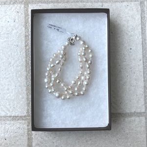 Freshwater Pearl Bracelet Three Row